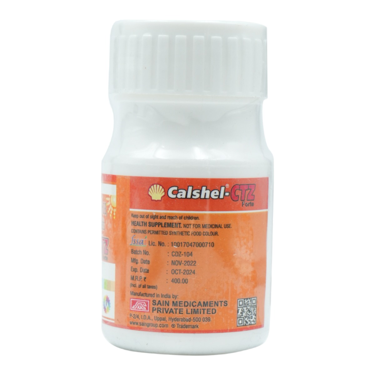 Calshel-CTZ Forte Tablet 30's, Pack of 1 Calshel-CTZ Forte Tablet 30's, Pack of 1
