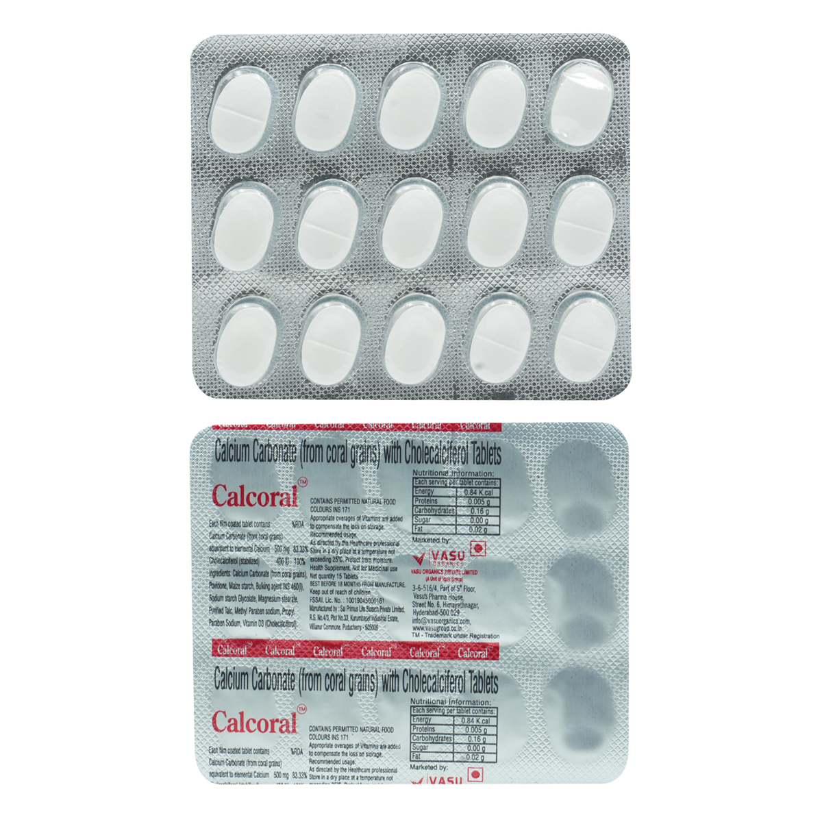 Calcoral Tablet 15's, Pack of 15 Calcoral Tablet 15's, Pack of 15