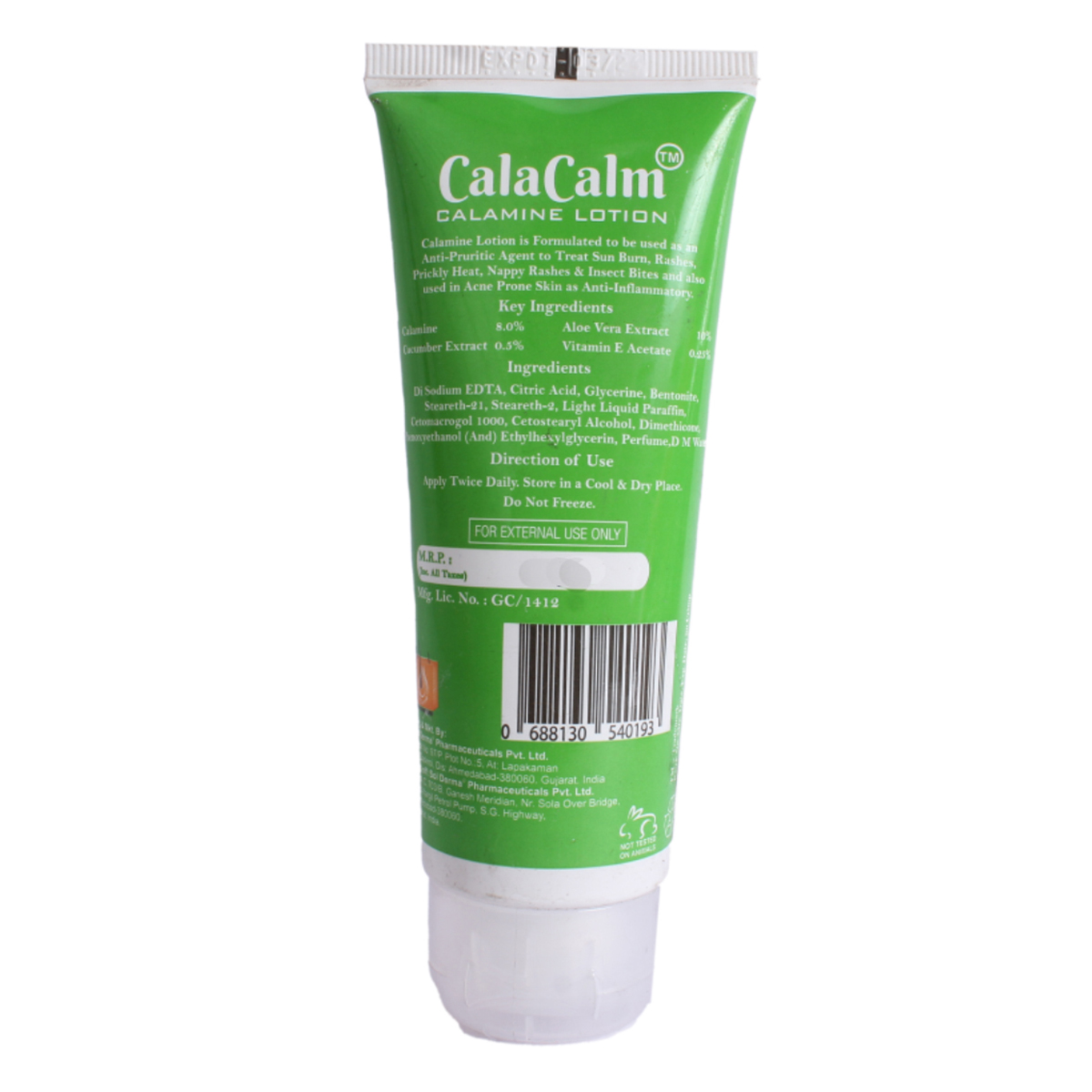 Calacalm Calamine Lotion 70 ml, Pack of 1 Calacalm Calamine Lotion 70 ml, Pack of 1
