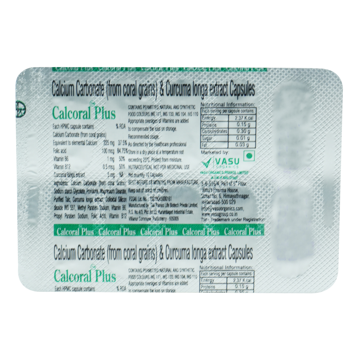 Calcoral Plus Cap 10'S, Pack of 10 CAPSULES Calcoral Plus Cap 10'S, Pack of 10 CAPSULES