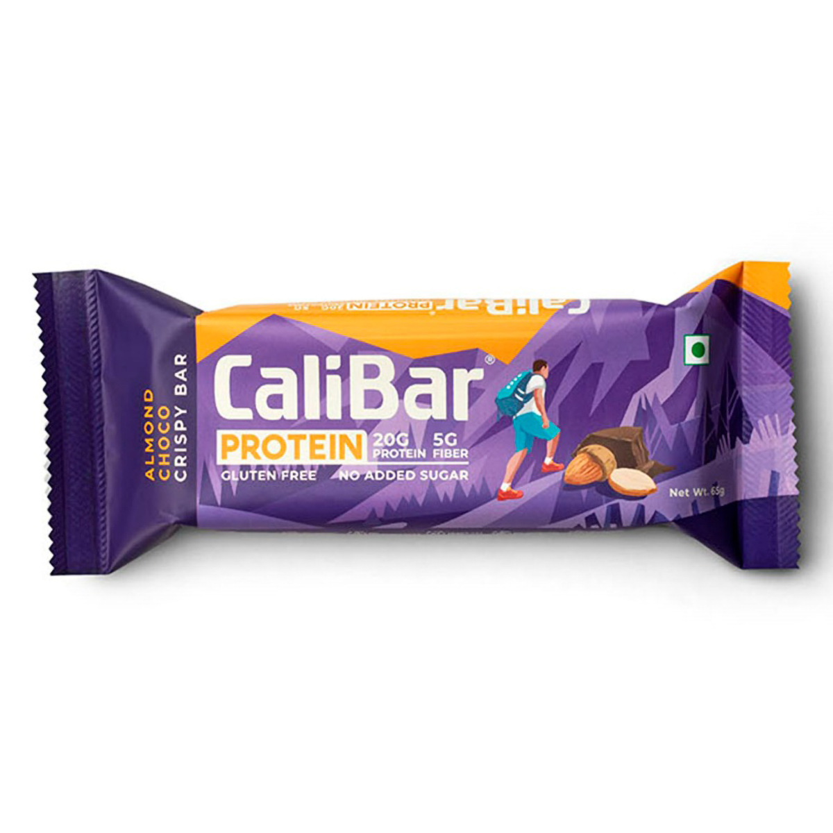 Calibar Protein Almond Choco Crispy Bar, 65 gm, Pack of 1 Calibar Protein Almond Choco Crispy Bar, 65 gm, Pack of 1
