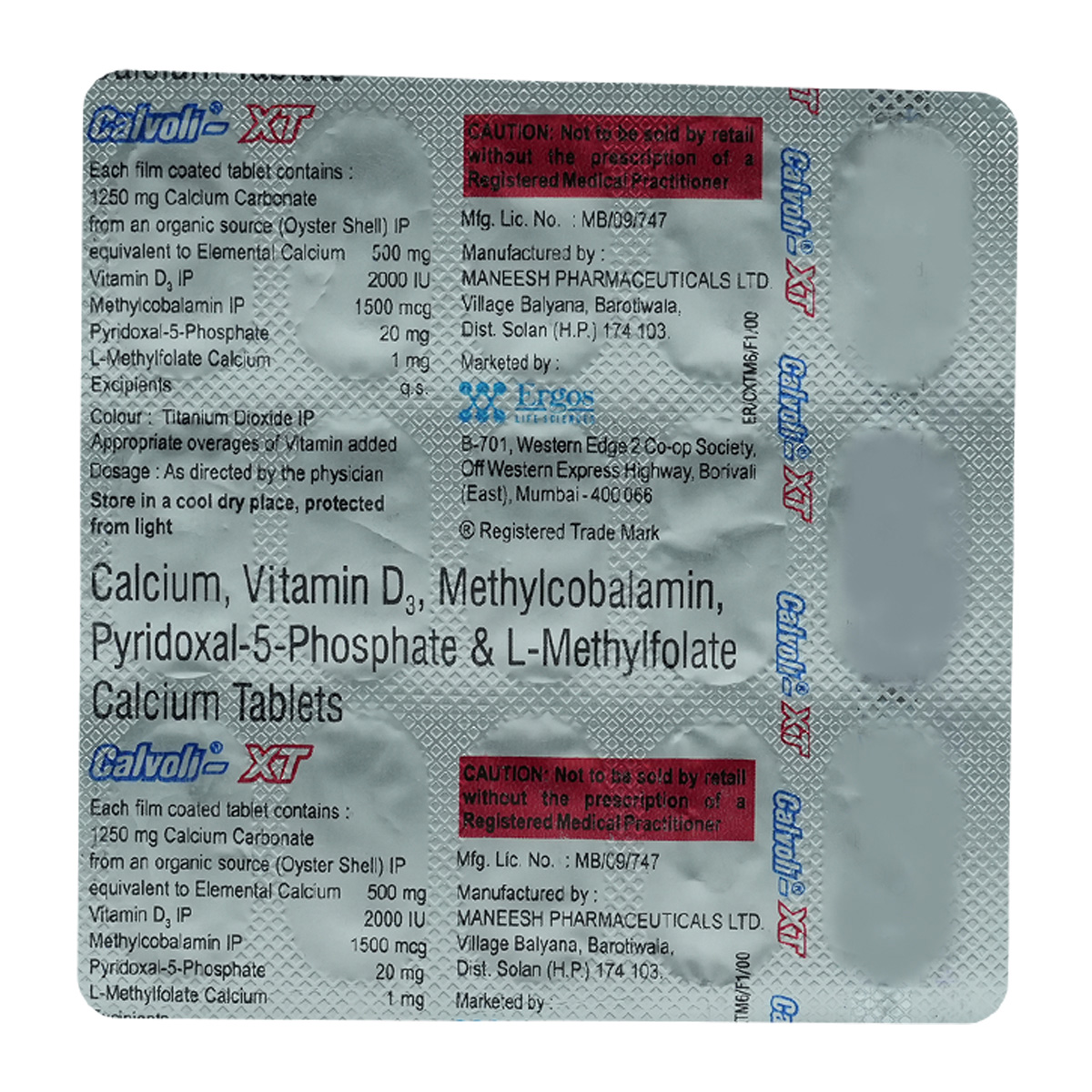 Calvoli-XT Tablet 15's, Pack of 15 TABLETS Calvoli-XT Tablet 15's, Pack of 15 TABLETS