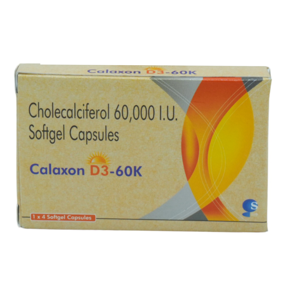 Calaxon D3-60K Softgel Capsule 4's, Pack of 4 Calaxon D3-60K Softgel Capsule 4's, Pack of 4