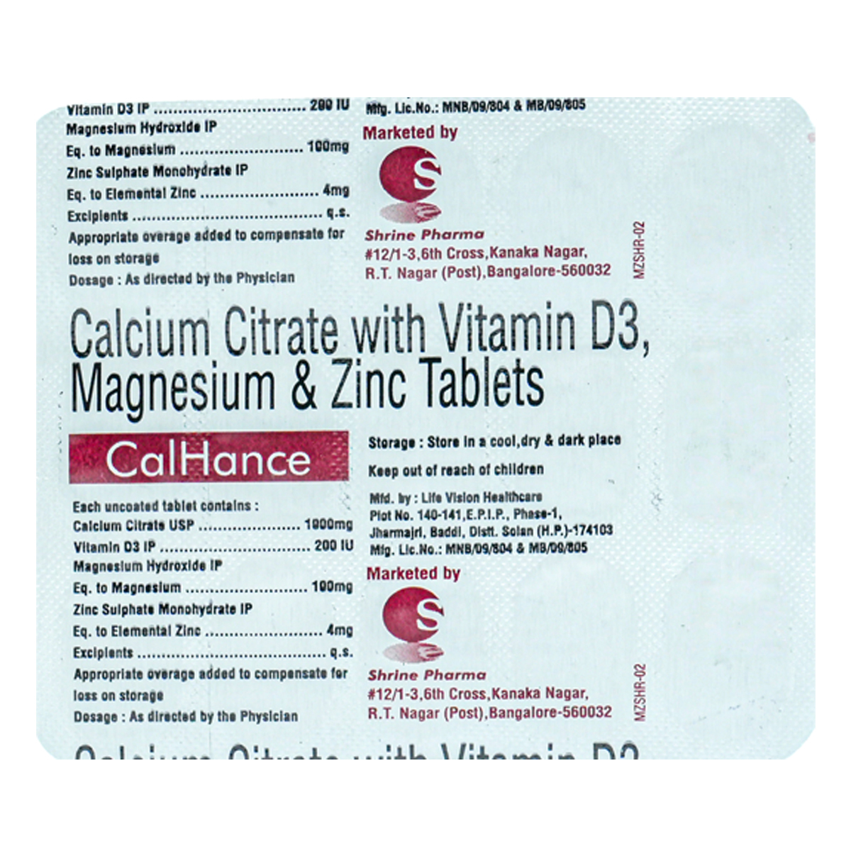 Calhance Tablet 15's, Pack of 15 TabletS Calhance Tablet 15's, Pack of 15 TabletS