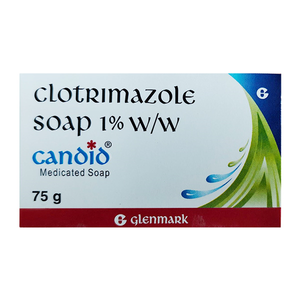 Candid Medicated Soap 75 gm | 1%W/W Clotrimazole Soap|For Fungal Infection, Skin Itching, Pack of 1 Candid Medicated Soap 75 gm | 1%W/W Clotrimazole Soap|For Fungal Infection, Skin Itching, Pack of 1