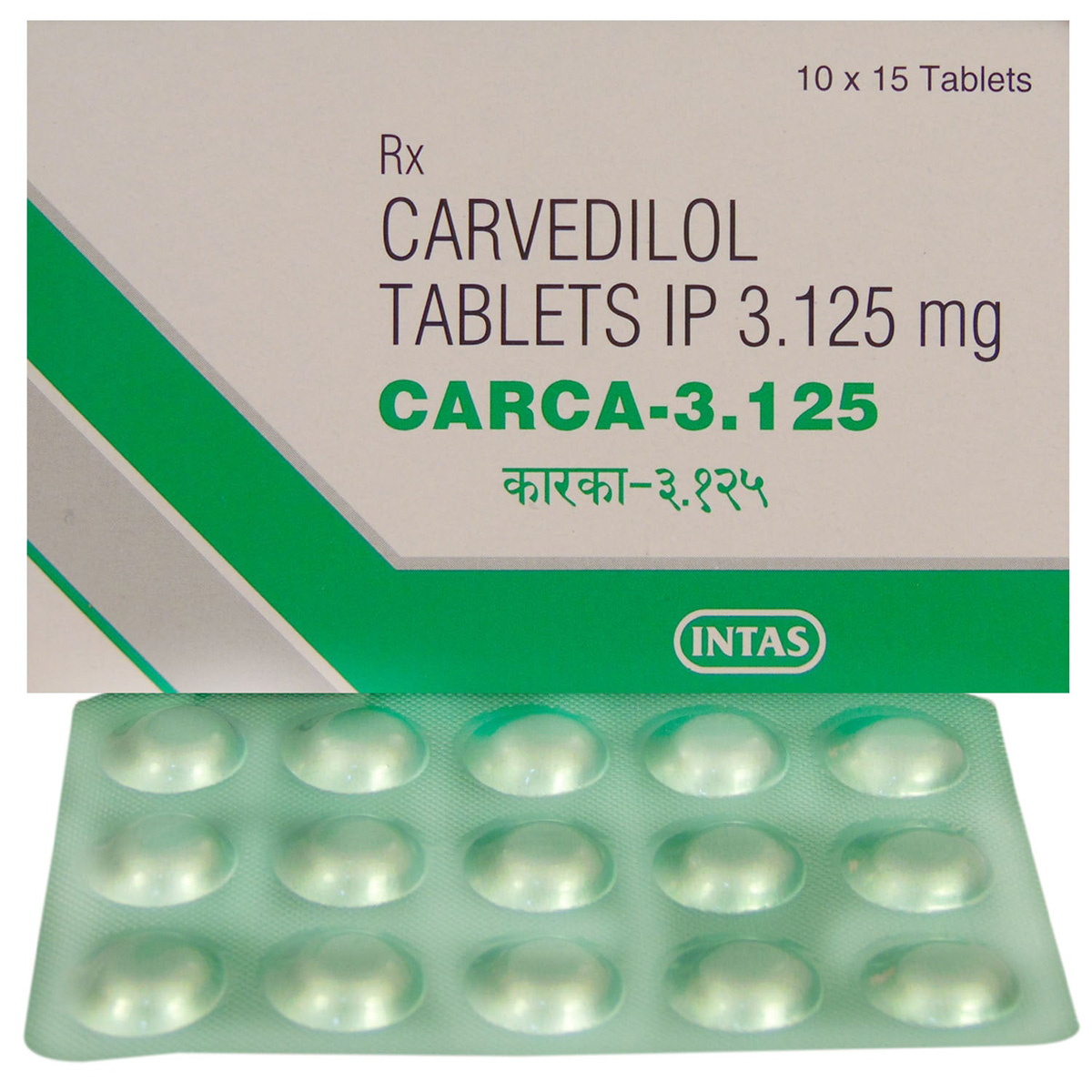 Carca-3.125 Tablet 15's, Pack of 15 TABLETS Carca-3.125 Tablet 15's, Pack of 15 TABLETS