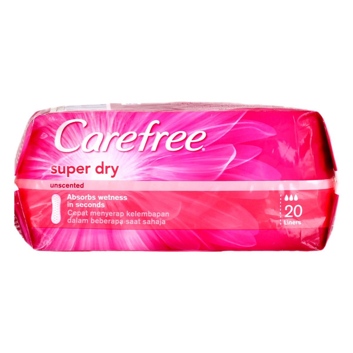 Carefree Super Dry Extra-Absorbent Liners, 20 Count, Pack of 1 Carefree Super Dry Extra-Absorbent Liners, 20 Count, Pack of 1