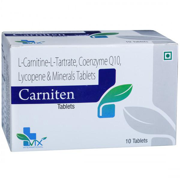 Carniten 500 Tablet 10's, Pack of 10 TABLETS Carniten 500 Tablet 10's, Pack of 10 TABLETS