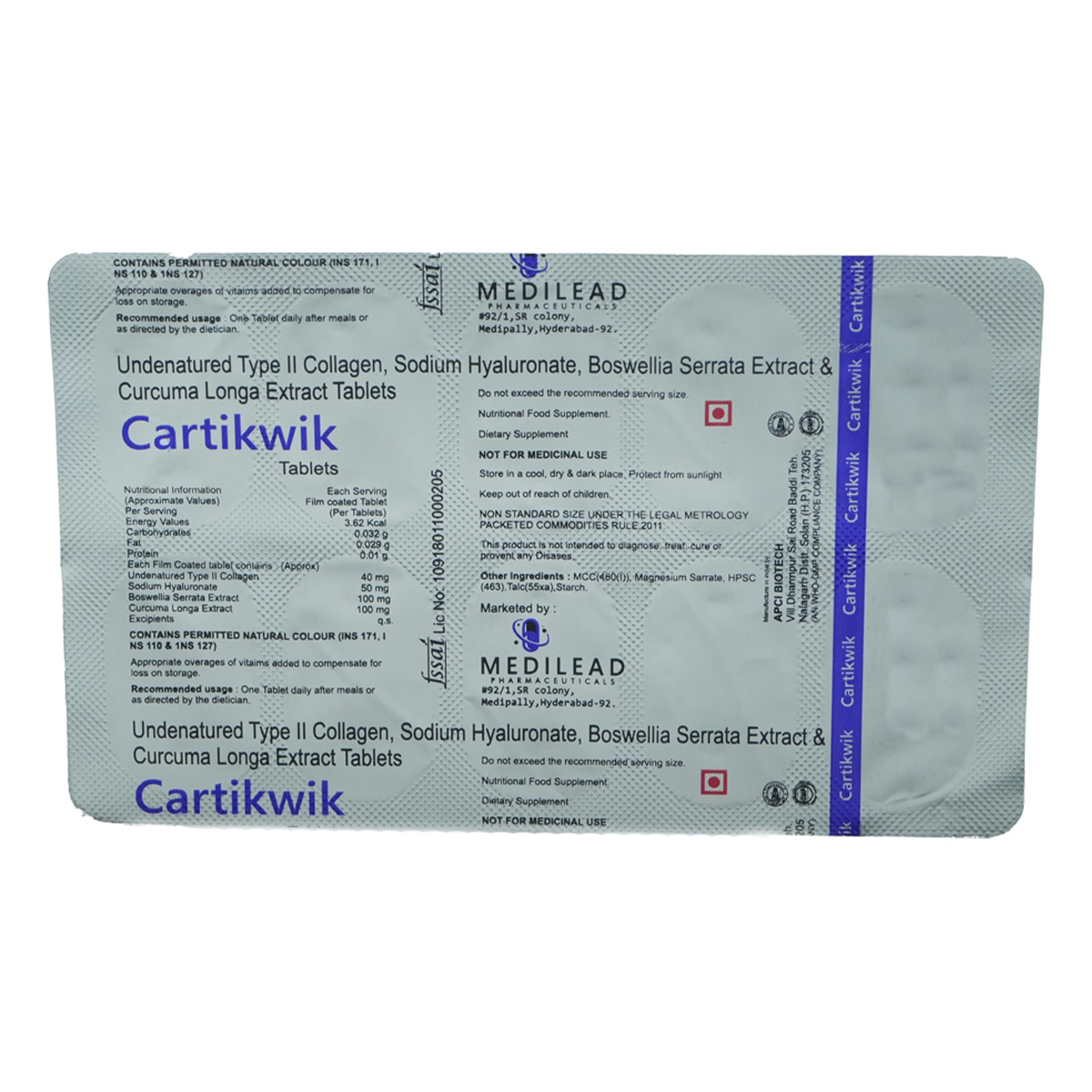 Cartikwik Tablet 10's, Pack of 10 Cartikwik Tablet 10's, Pack of 10