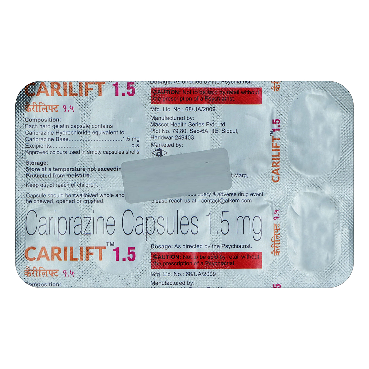 Buy Carilift 1.5 Capsule 10's Online
