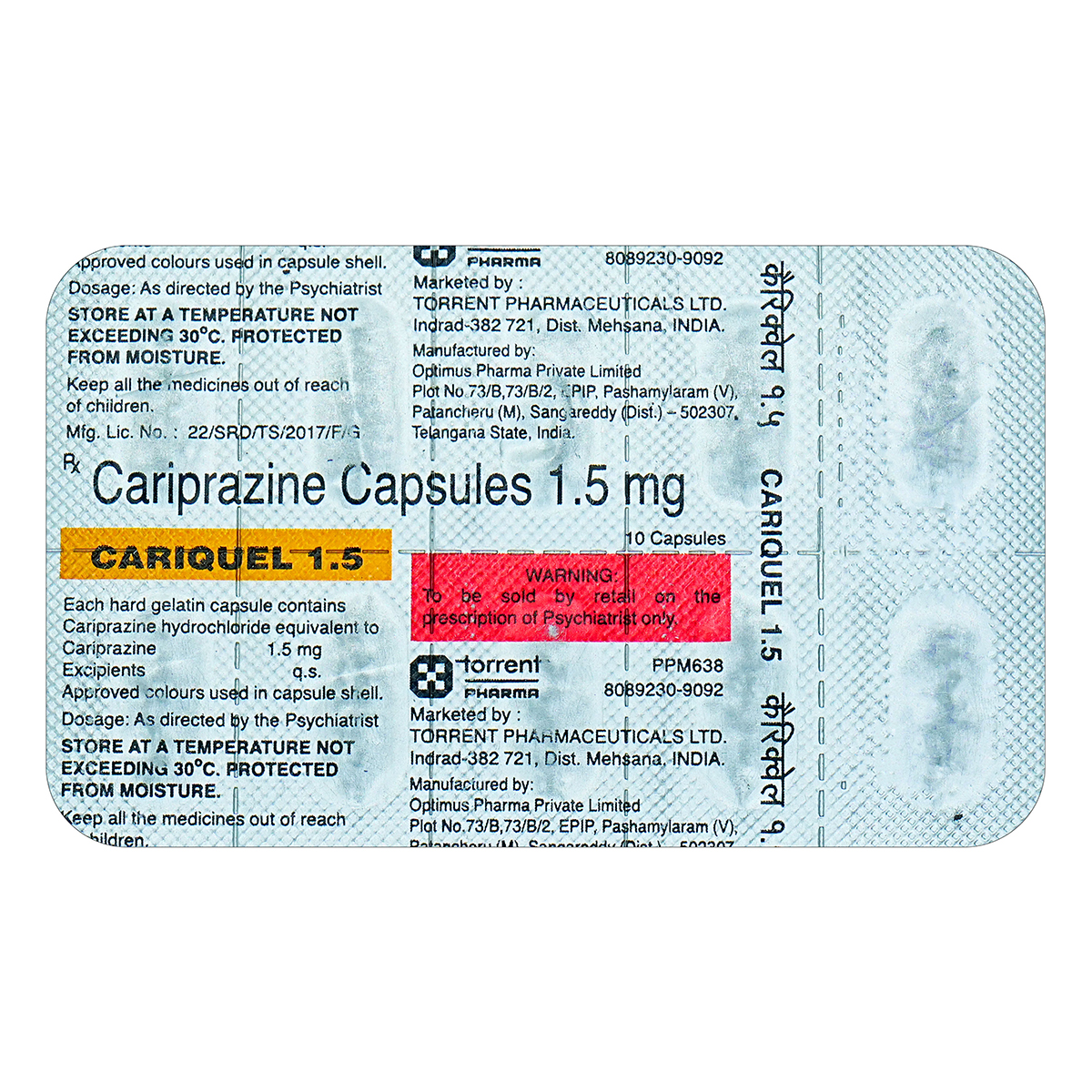 Cariquel 1.5 Capsule 10's, Pack of 10 CAPSULES Cariquel 1.5 Capsule 10's, Pack of 10 CAPSULES