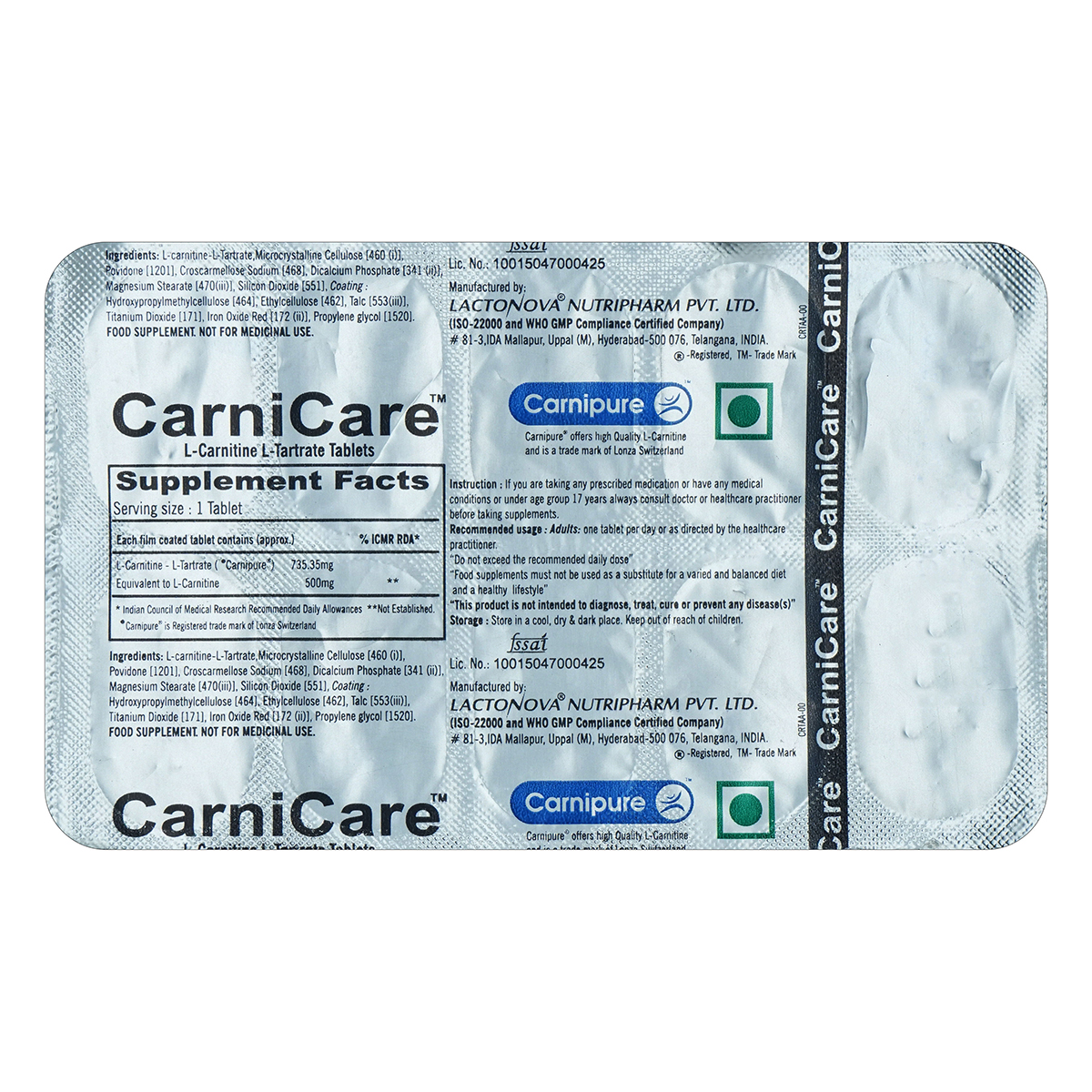 Buy Carnicare Tablet 10's Online