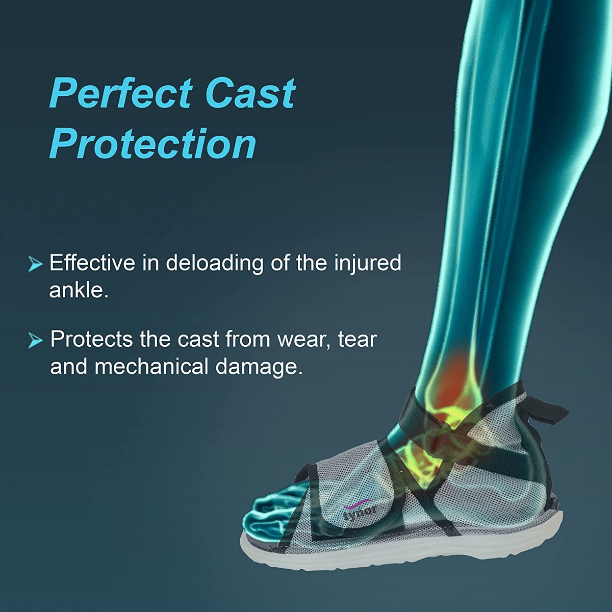 Tynor Cast Shoe Large, 1 Count, Pack of 1 Tynor Cast Shoe Large, 1 Count, Pack of 1