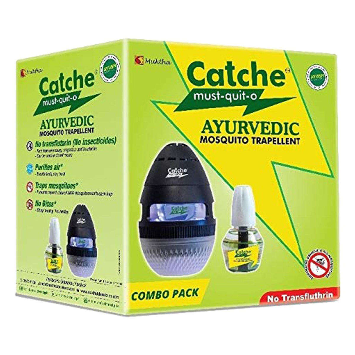 Catche Must-Quit-O Repellent Machine + Refill, 1 Kit Catche Must-Quit-O Repellent Machine + Refill, 1 Kit