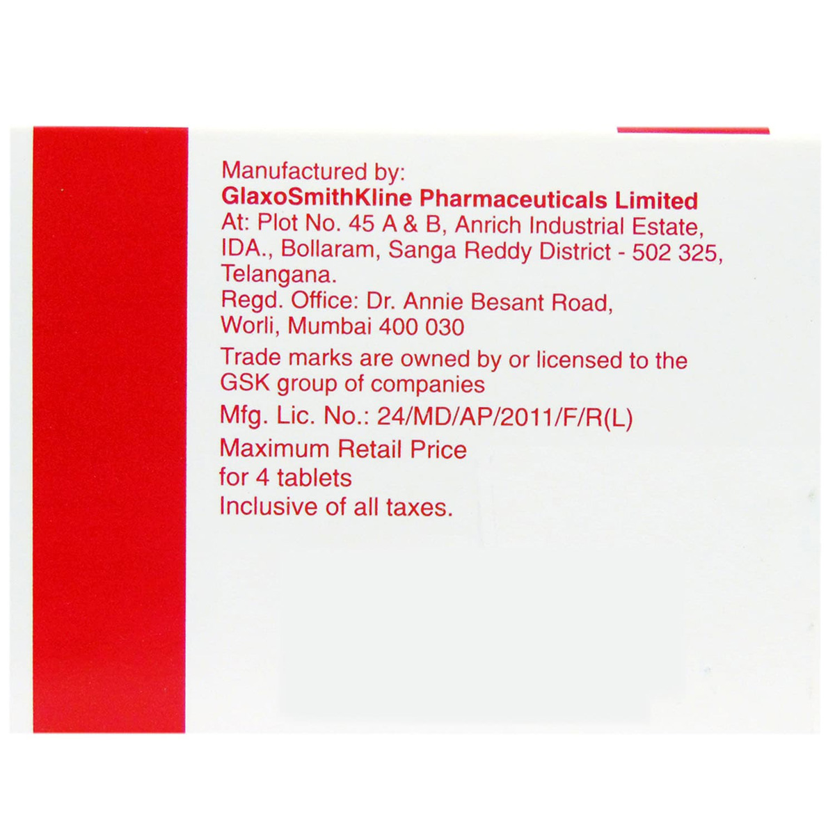 Ceftum 500 Tablet 4's, Pack of 4 TABLETS Ceftum 500 Tablet 4's, Pack of 4 TABLETS