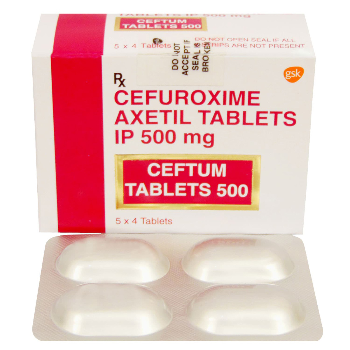 Ceftum 500 Tablet 4's, Pack of 4 TABLETS Ceftum 500 Tablet 4's, Pack of 4 TABLETS