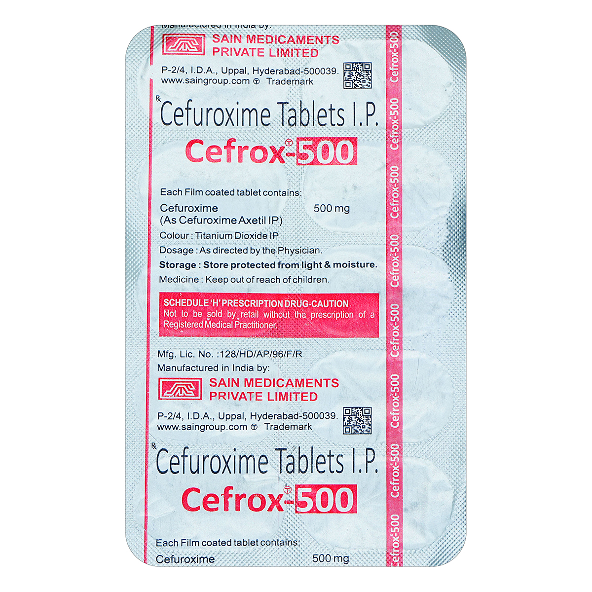 Cefrox-500 Tablet 10's, Pack of 10 TabletS Cefrox-500 Tablet 10's, Pack of 10 TabletS