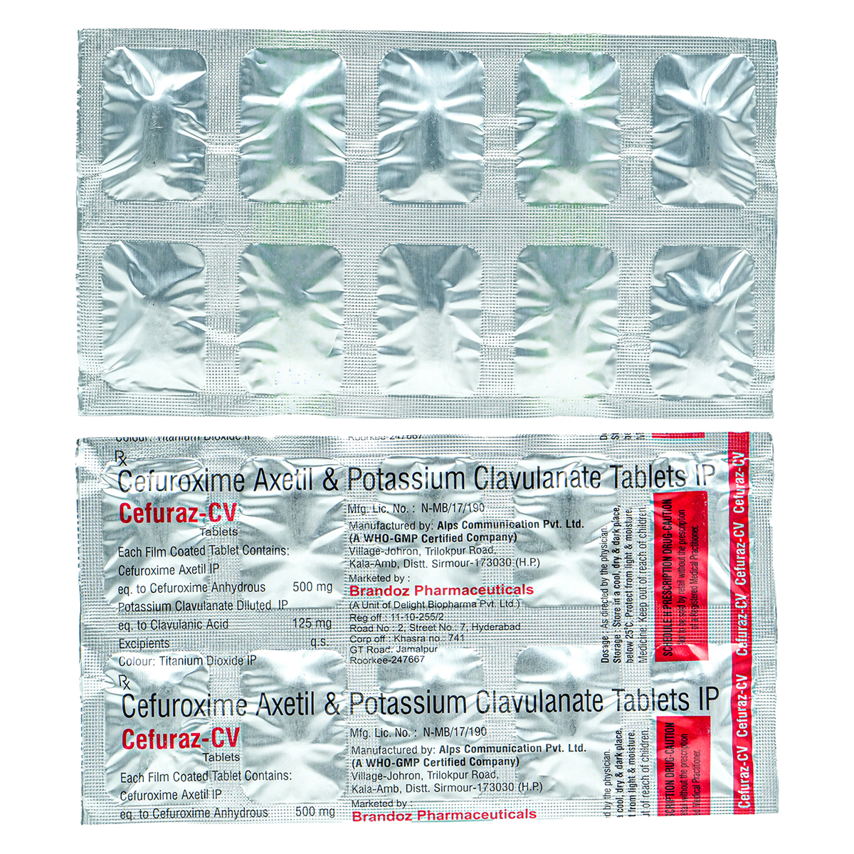 Cefuraz CV Tablet 10's, Pack of 10 TabletS Cefuraz CV Tablet 10's, Pack of 10 TabletS