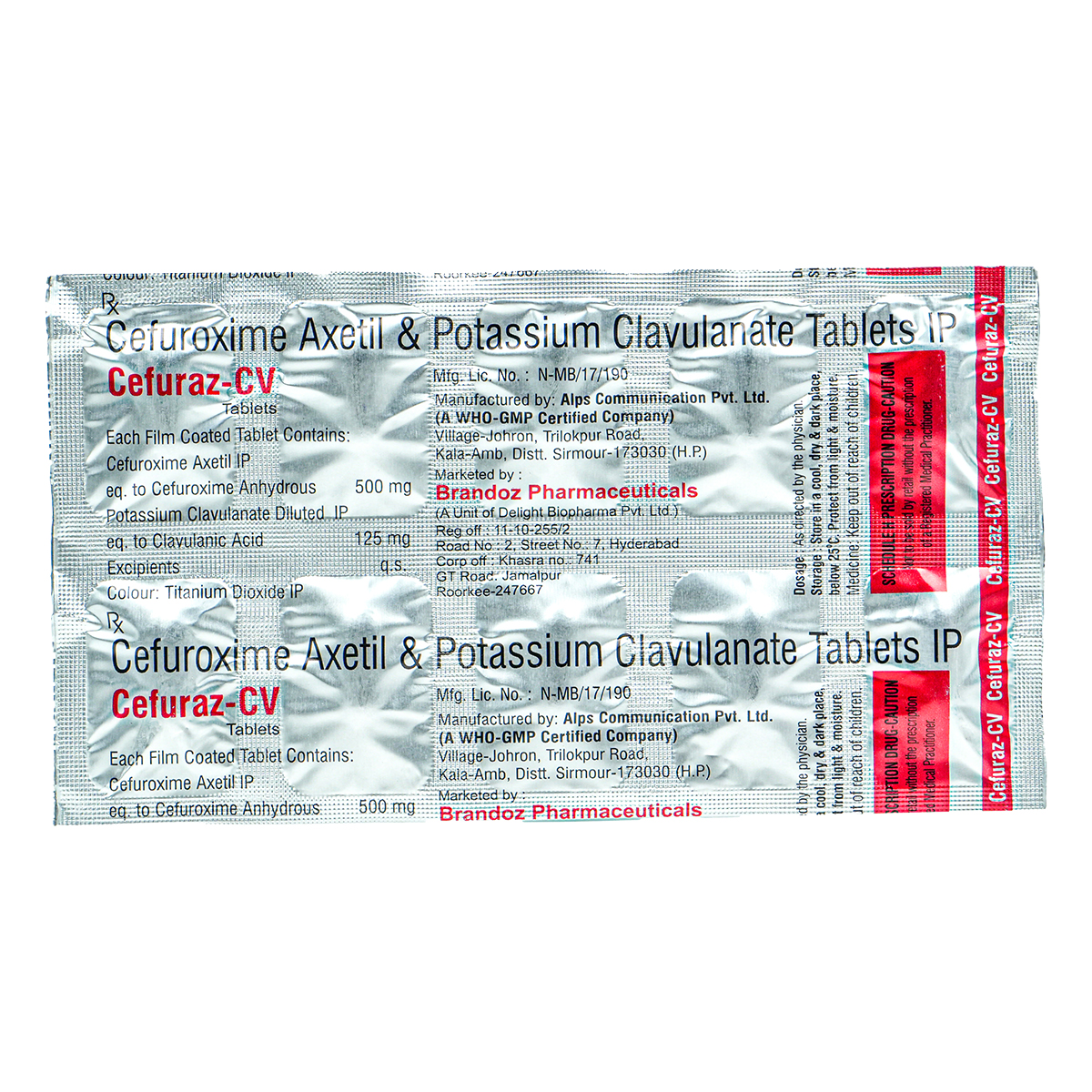 Cefuraz CV Tablet 10's, Pack of 10 TabletS Cefuraz CV Tablet 10's, Pack of 10 TabletS