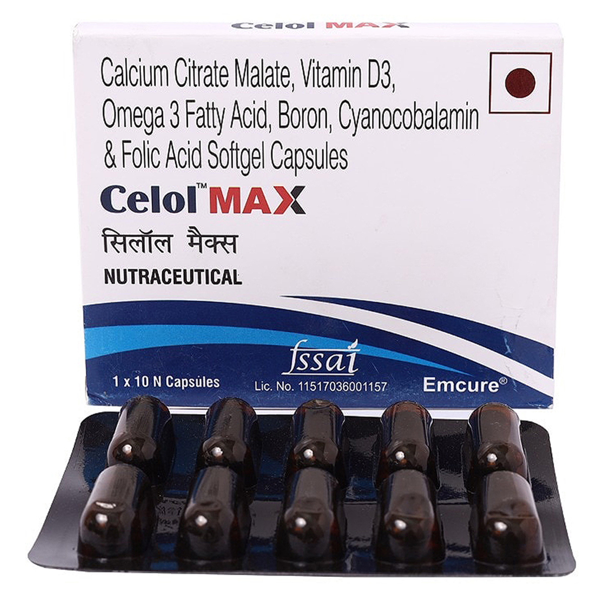 Celol Max Softgel Capsule 10's, Pack of 10 Celol Max Softgel Capsule 10's, Pack of 10
