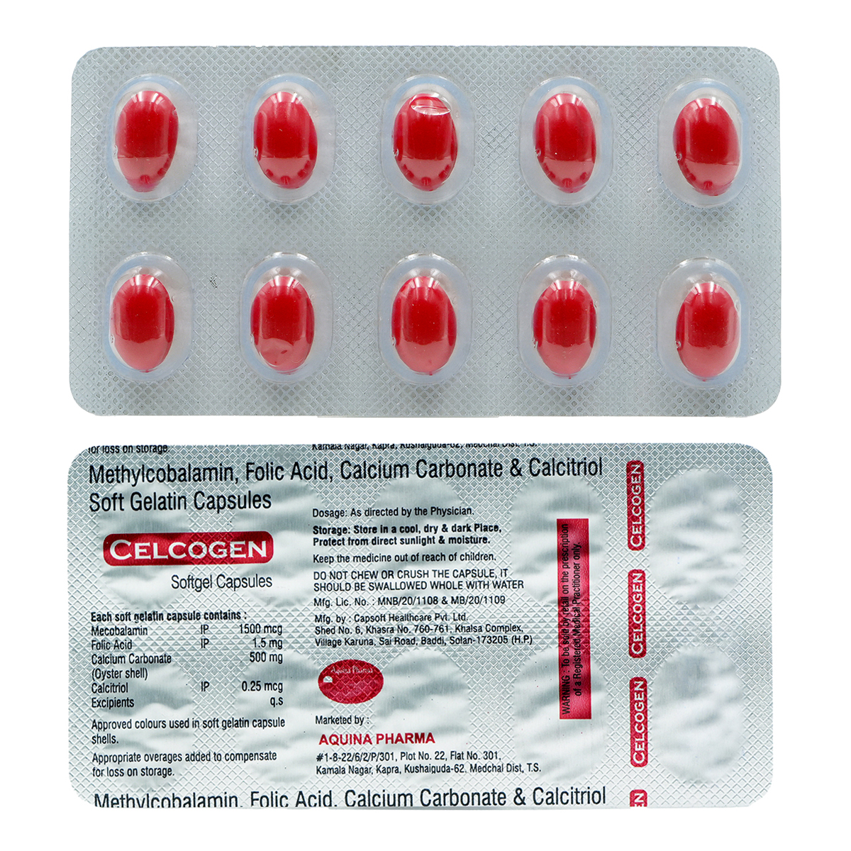 Buy Celcogen Softgel Capsule 10's Online