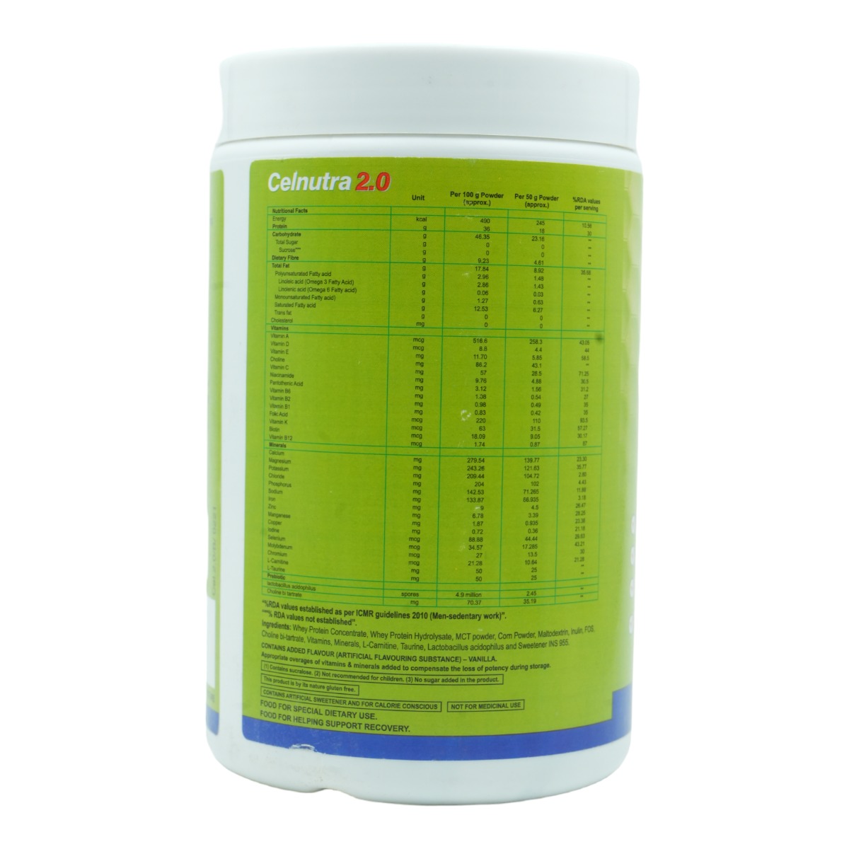 Celnutra 2.0 Creamy Vanilla Powder 400G, Pack of 1 Celnutra 2.0 Creamy Vanilla Powder 400G, Pack of 1
