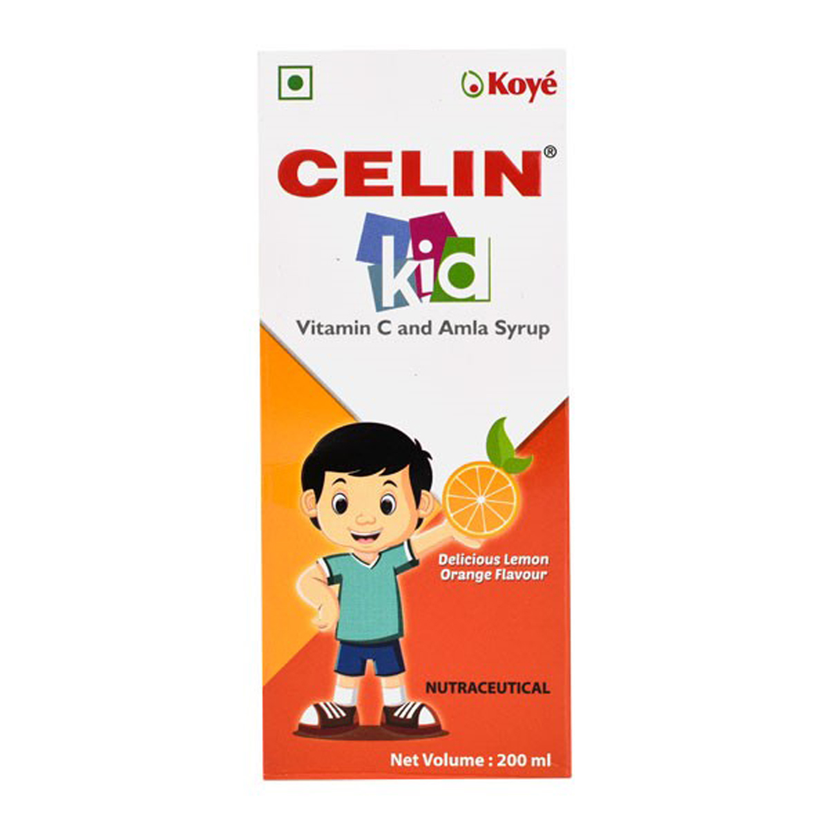 Celin Kid Lemon Orange Syrup 100 ml, Pack of 1 Celin Kid Lemon Orange Syrup 100 ml, Pack of 1