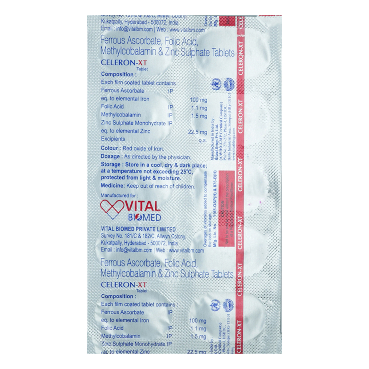 Buy Celeron-XT Tablet 10's Online