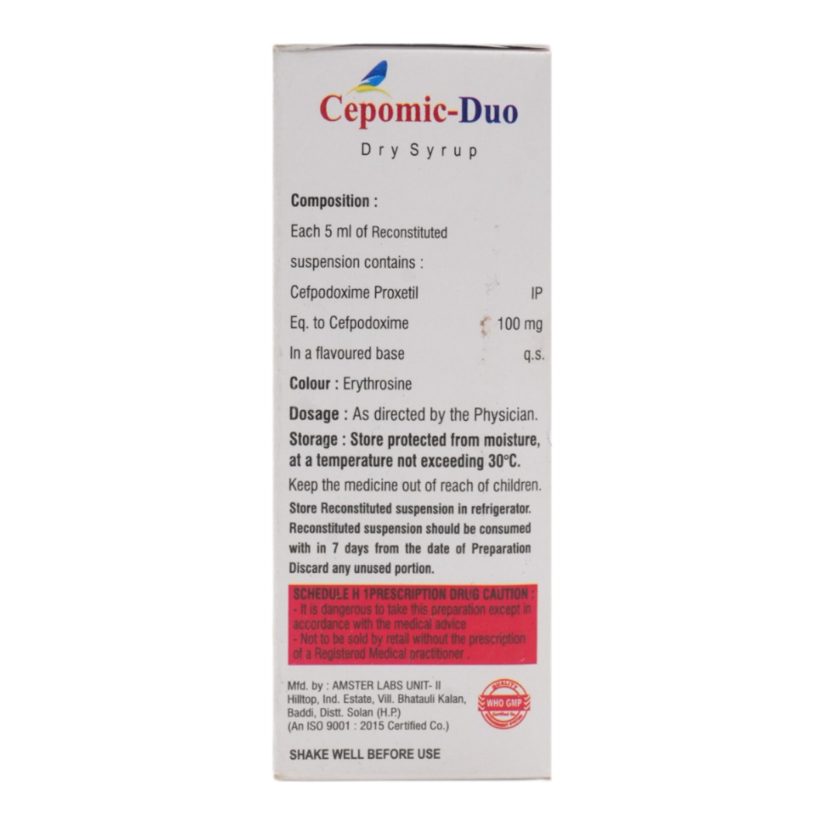 Cepomic Duo 100 mg Suspension 30 ml, Pack of 1 Liquid Cepomic Duo 100 mg Suspension 30 ml, Pack of 1 Liquid