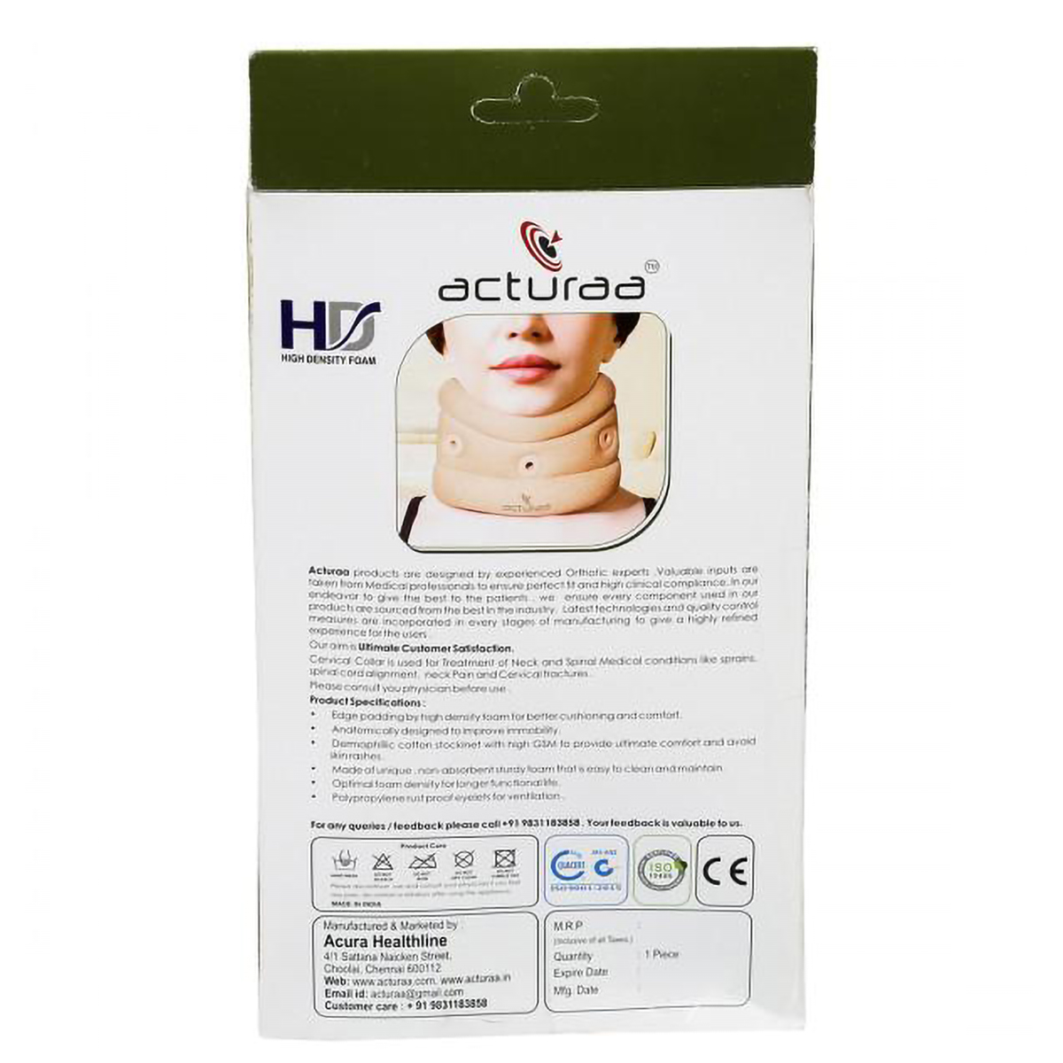 Acura Cervical Collar Soft XL, 1 Count, Pack of 1 Acura Cervical Collar Soft XL, 1 Count, Pack of 1