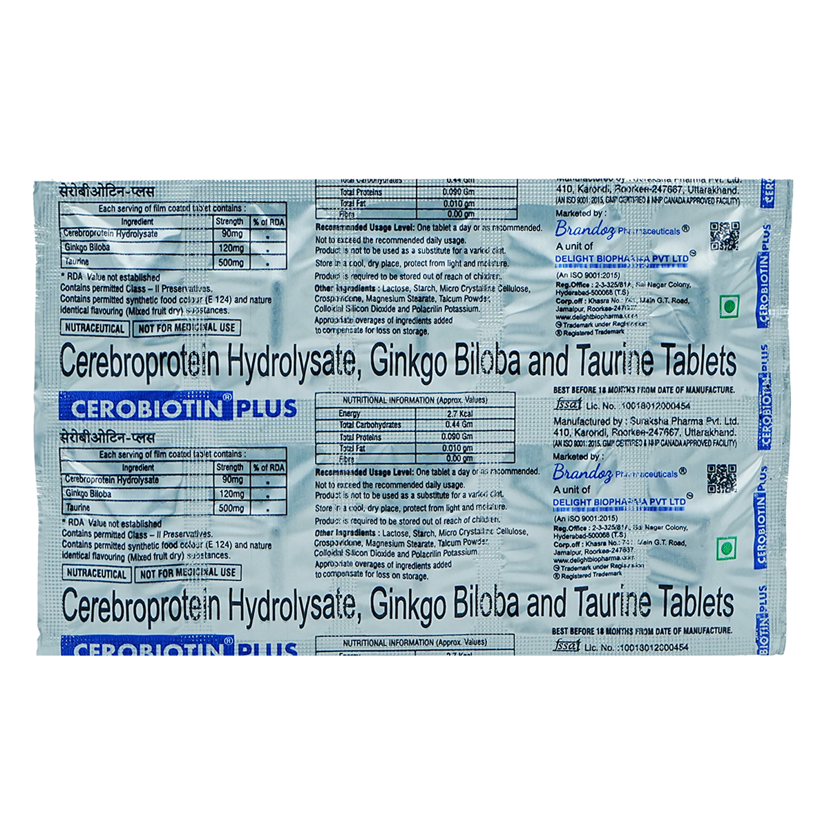 Cerobiotin Plus Tablet 10's, Pack of 10 Cerobiotin Plus Tablet 10's, Pack of 10