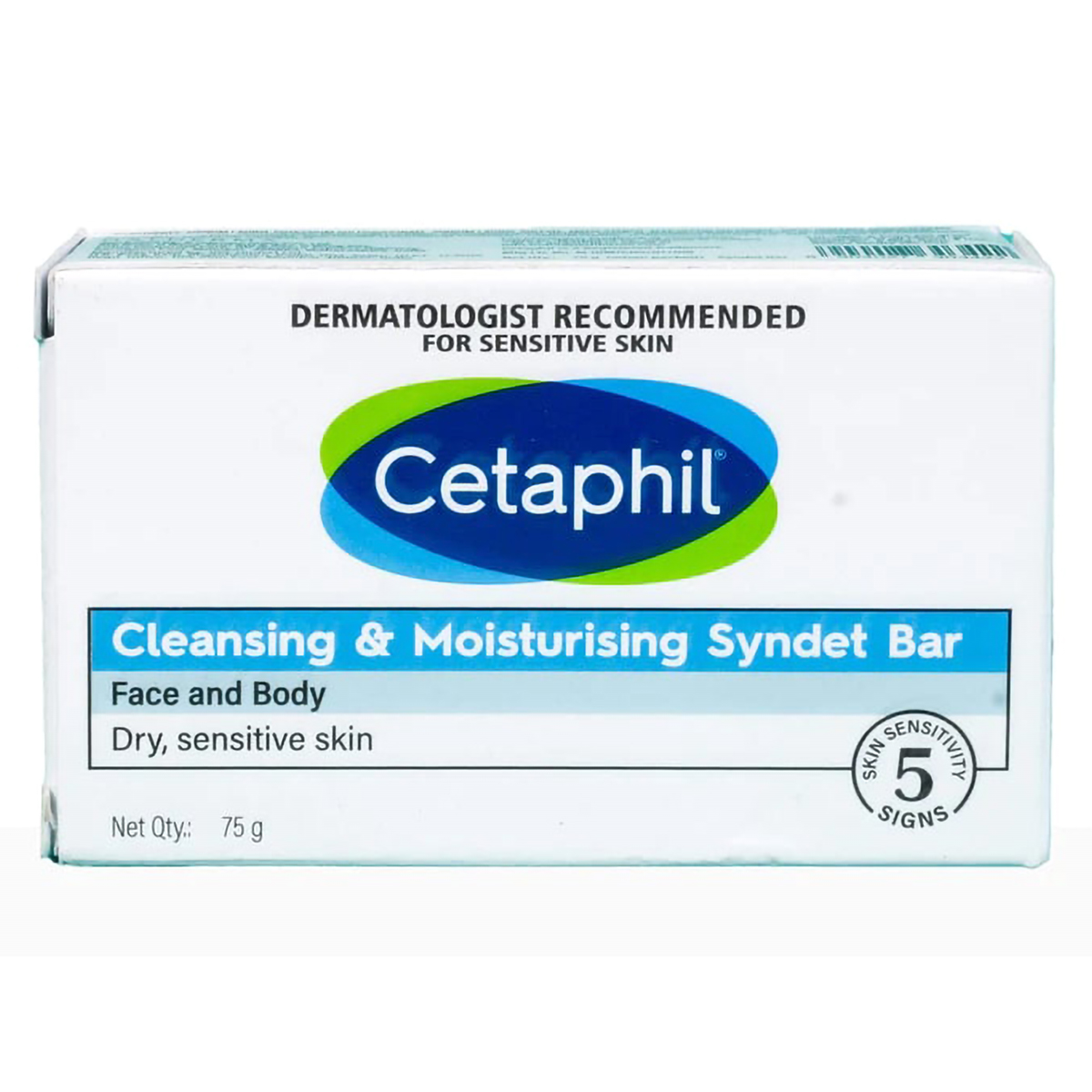 Cetaphil Cleansing & Moisturising Syndet Bar 75 gm | For Dry, Sensitive Skin, Pack of 1 Cetaphil Cleansing & Moisturising Syndet Bar 75 gm | For Dry, Sensitive Skin, Pack of 1