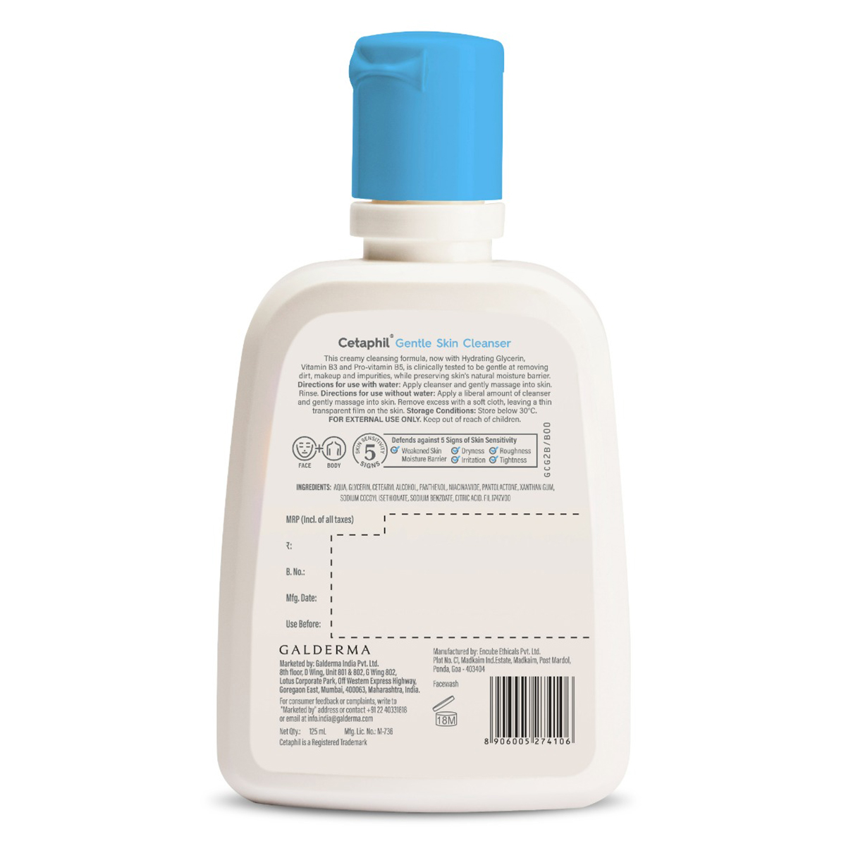 Cetaphil Gentle Skin Cleanser 125 ml | Hydrating Glycerine, Essential Vitamin B3, Pro Vitamin B5 | Hydrates Skin | For Dry To Normal, Sensitive Skin, Pack of 1 Cetaphil Gentle Skin Cleanser 125 ml | Hydrating Glycerine, Essential Vitamin B3, Pro Vitamin B5 | Hydrates Skin | For Dry To Normal, Sensitive Skin, Pack of 1