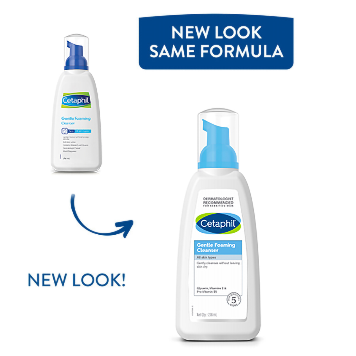 Cetaphil Gentle Foaming Cleanser 236 ml | Glycerine, Vitamin E, Pro Vitamin B5 | Gently Cleanses Skin | For All Skin Type, Pack of 1 Cetaphil Gentle Foaming Cleanser 236 ml | Glycerine, Vitamin E, Pro Vitamin B5 | Gently Cleanses Skin | For All Skin Type, Pack of 1