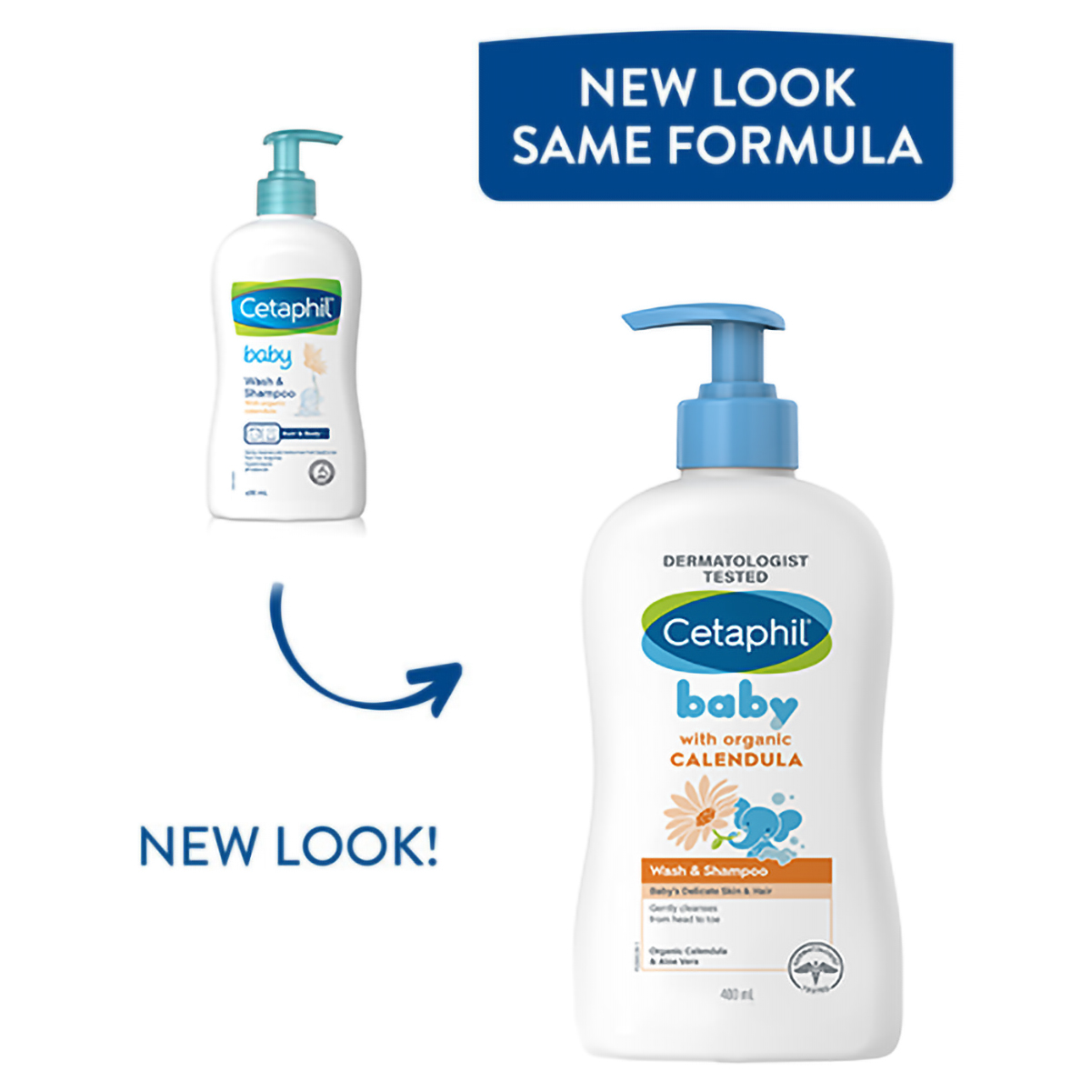 Cetaphil Baby Wash & Shampoo with Organic Calendula, 400 ml, Pack of 1 Cetaphil Baby Wash & Shampoo with Organic Calendula, 400 ml, Pack of 1