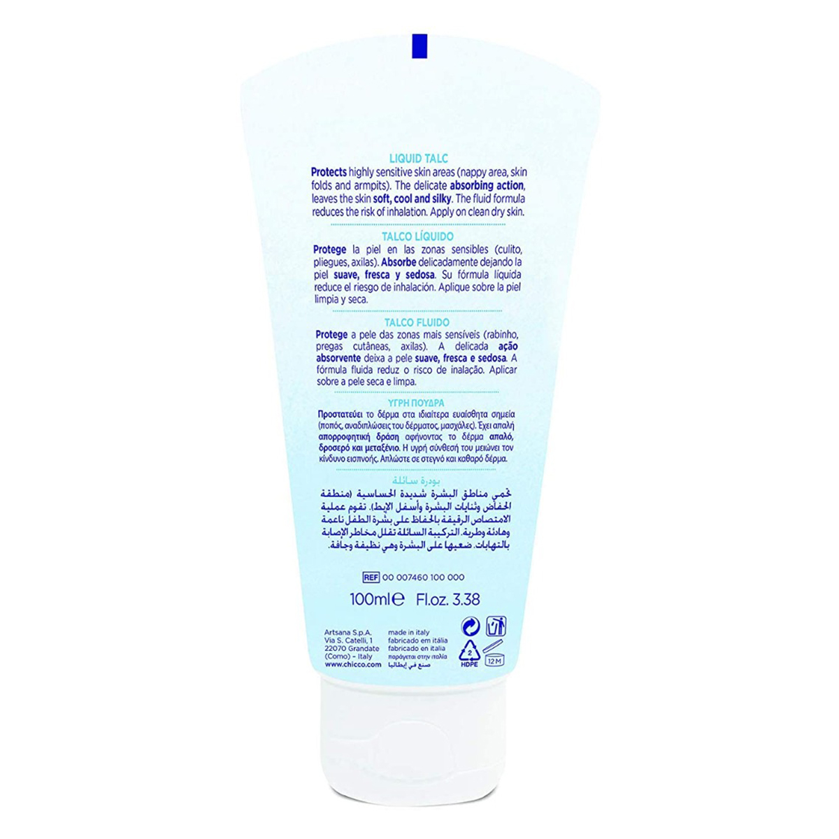 Chicco Natural Sensation Liquid Talc, 100 ml, Pack of 1 Chicco Natural Sensation Liquid Talc, 100 ml, Pack of 1