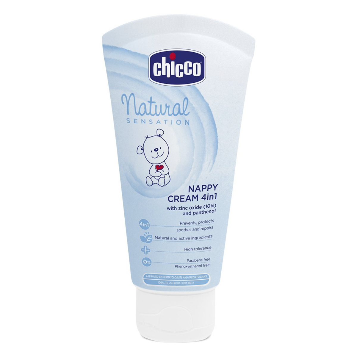 Chicco Natural Sensation 4 in 1 Nappy Cream, 100 ml, Pack of 1 Chicco Natural Sensation 4 in 1 Nappy Cream, 100 ml, Pack of 1