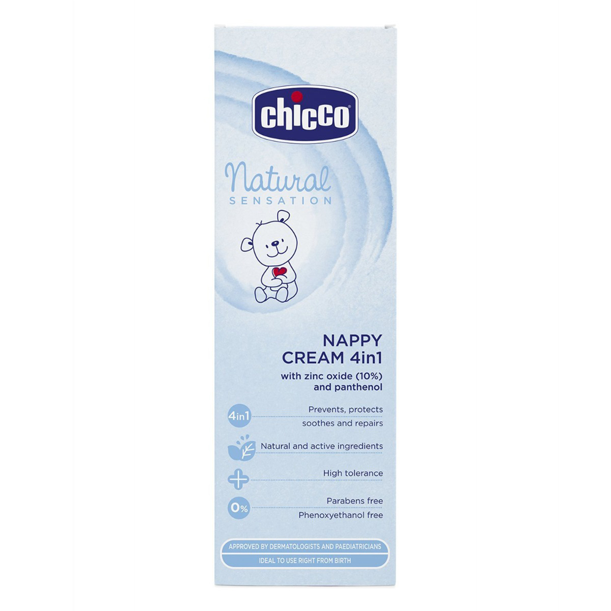 Chicco Natural Sensation 4 in 1 Nappy Cream, 100 ml, Pack of 1 Chicco Natural Sensation 4 in 1 Nappy Cream, 100 ml, Pack of 1