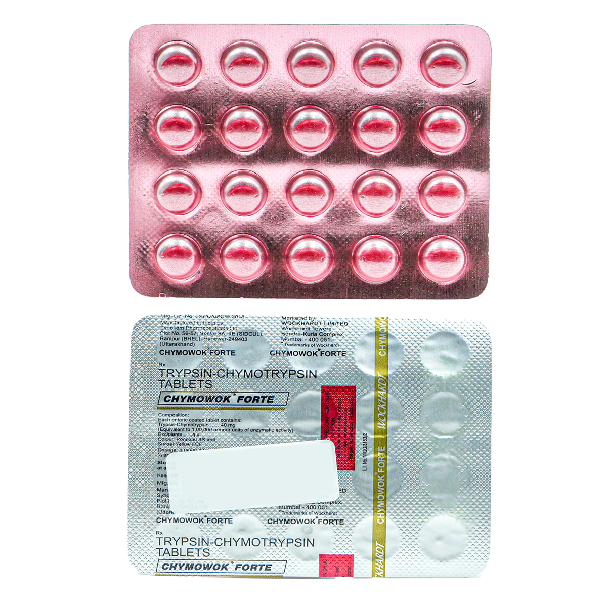 Chymowok Forte Tablet 20's, Pack of 20 TabletS Chymowok Forte Tablet 20's, Pack of 20 TabletS