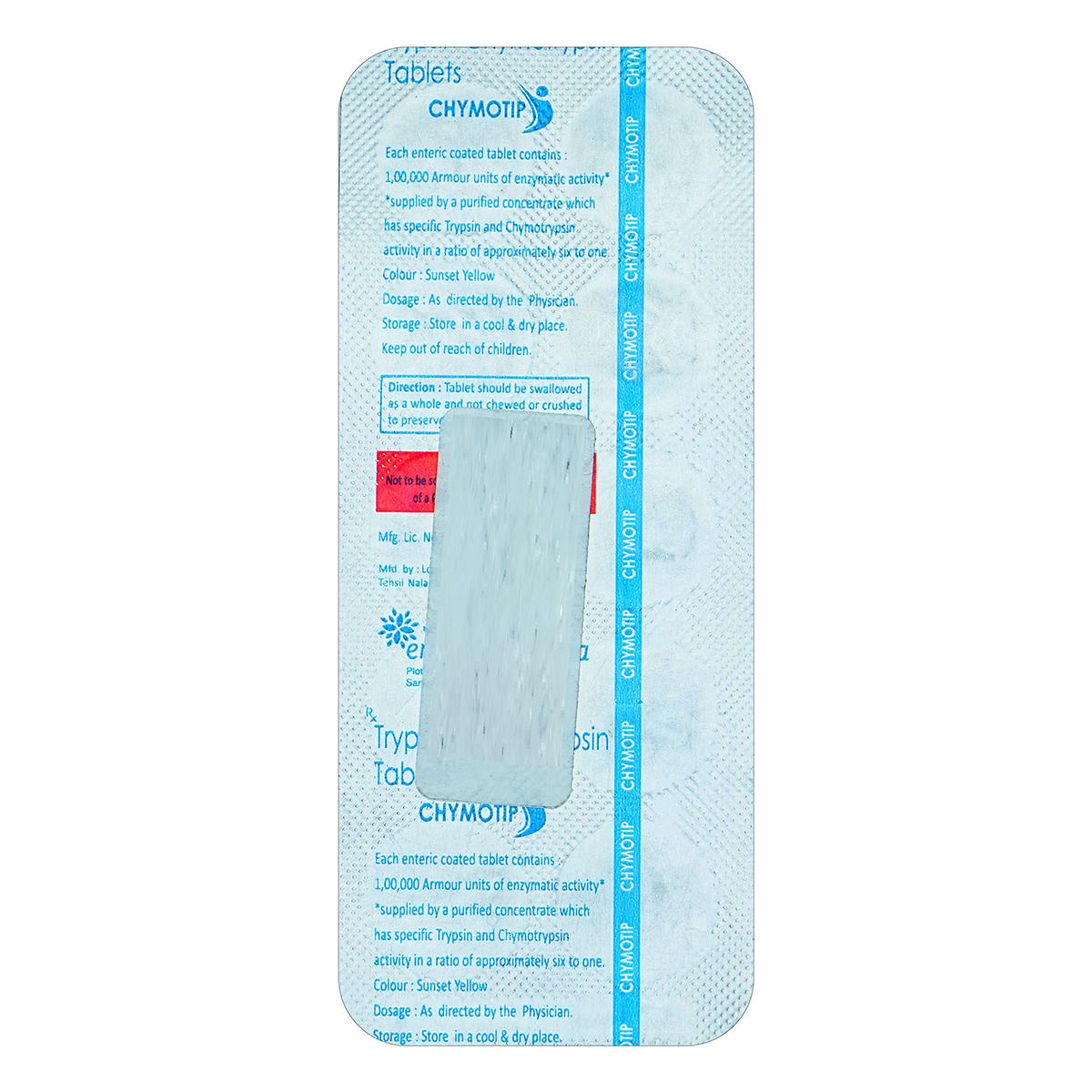 Chymotip Tablet 10's, Pack of 10 TABLETS Chymotip Tablet 10's, Pack of 10 TABLETS