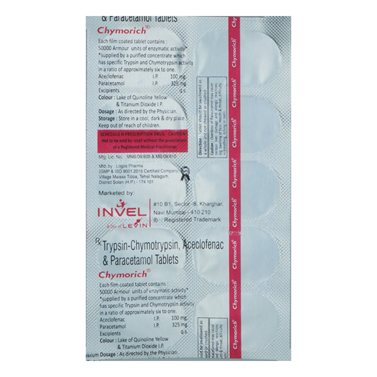 Chymorich Tablet 10's, Pack of 10 TABLETS Chymorich Tablet 10's, Pack of 10 TABLETS