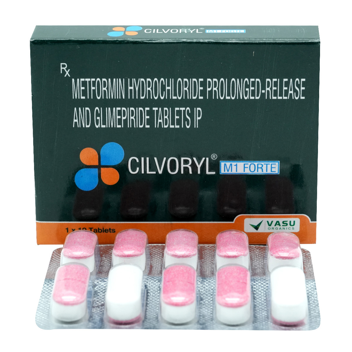 Cilvoryl M1 Forte Tablet 10's, Pack of 10 TabletS Cilvoryl M1 Forte Tablet 10's, Pack of 10 TabletS