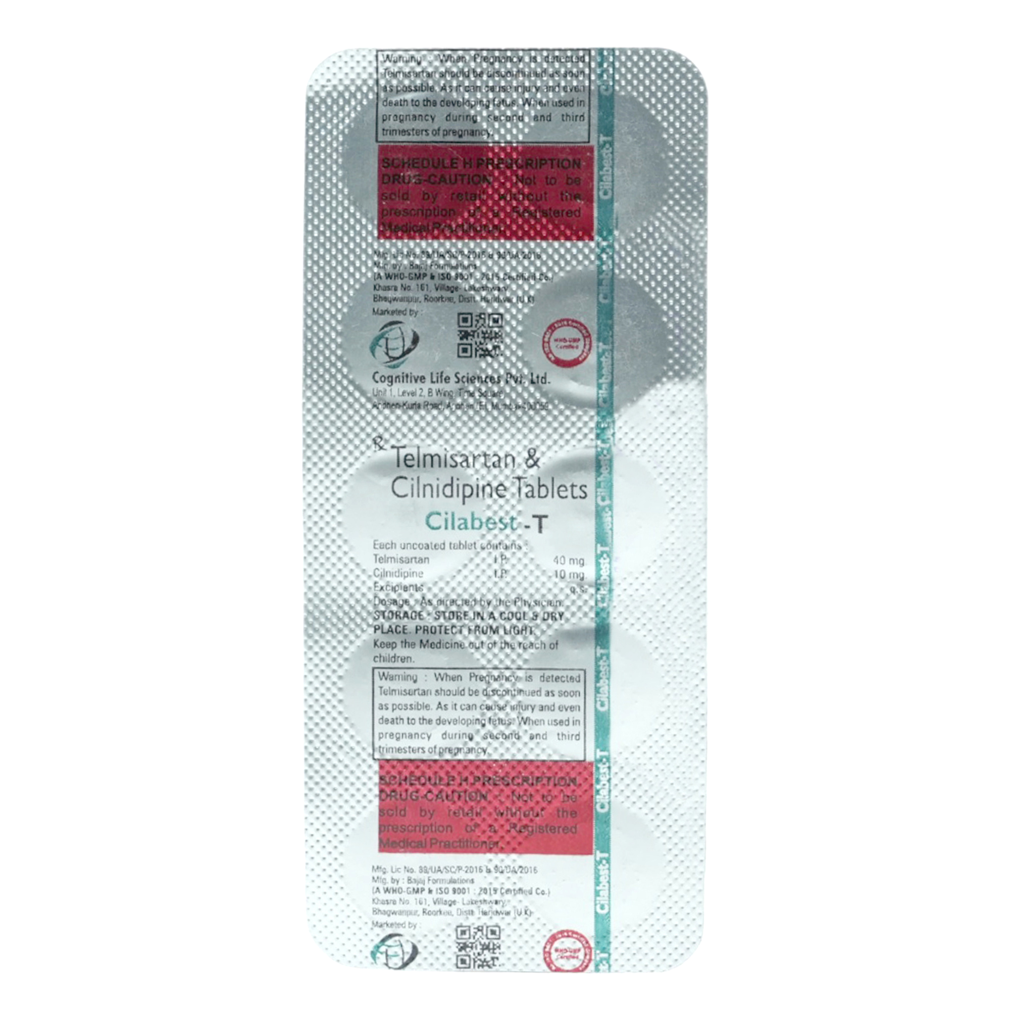 Cilabest T Tablet 10's, Pack of 10 TABLETS Cilabest T Tablet 10's, Pack of 10 TABLETS