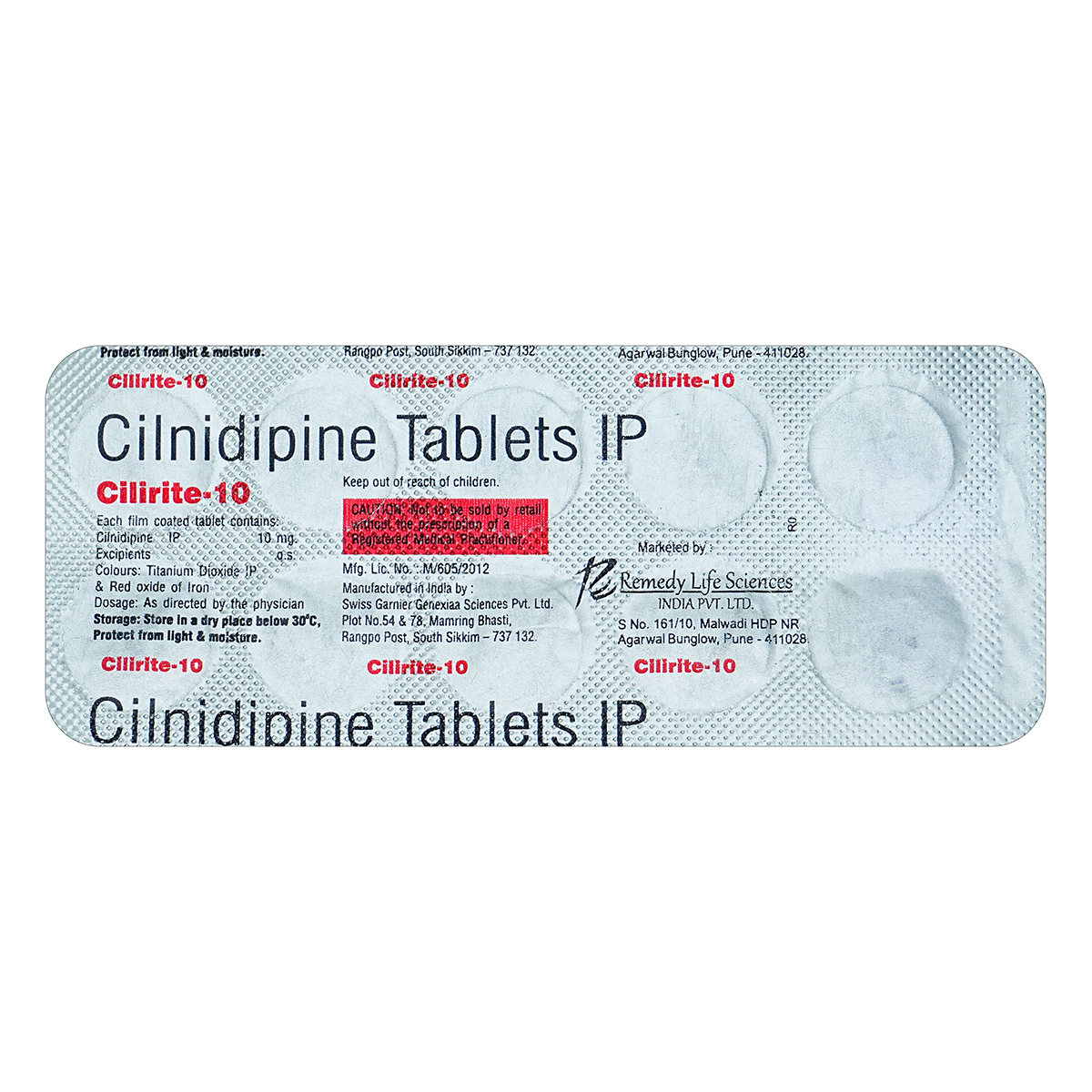 Cilirite-10 Tablet 10's, Pack of 10 TABLETS Cilirite-10 Tablet 10's, Pack of 10 TABLETS