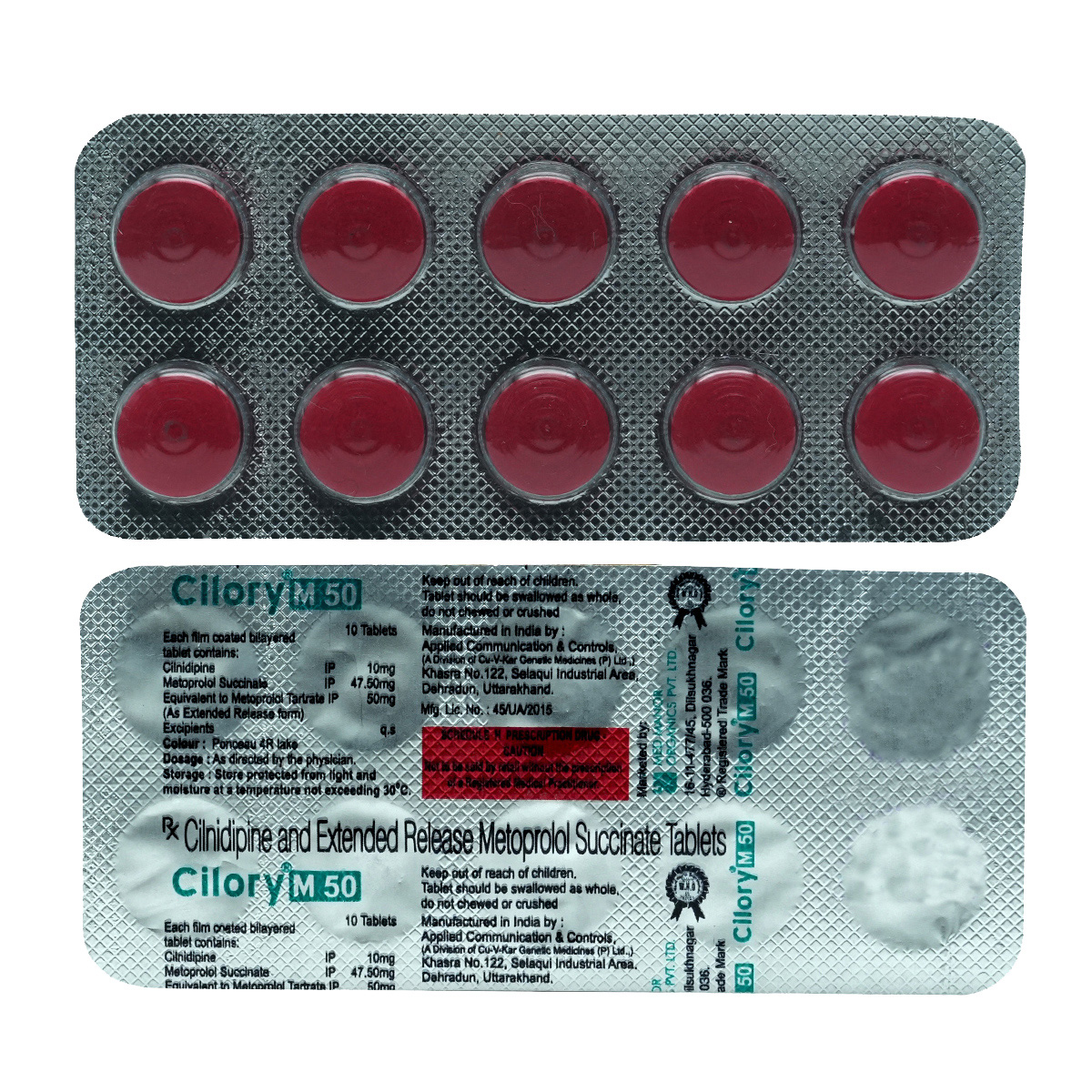 Cilory M 50 mg Tablet 10's, Pack of 10 TabletS Cilory M 50 mg Tablet 10's, Pack of 10 TabletS