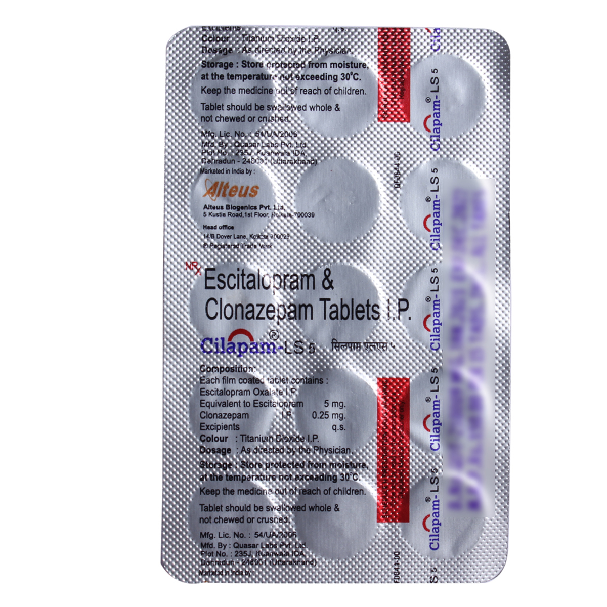 Cilapam-LS Tablet 15's, Pack of 15 TABLETS Cilapam-LS Tablet 15's, Pack of 15 TABLETS
