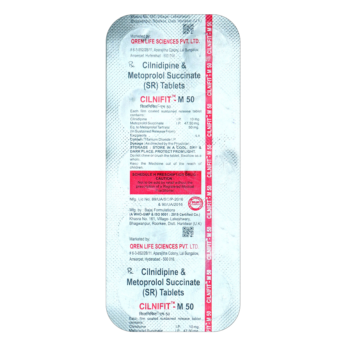 Cilnifit-M 50 Tablet 10's, Pack of 10 TABLETS Cilnifit-M 50 Tablet 10's, Pack of 10 TABLETS