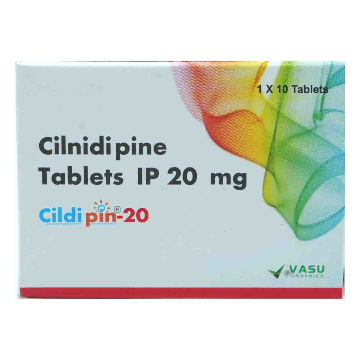 Cildipin-20 Tablet 10's, Pack of 10 TabletS Cildipin-20 Tablet 10's, Pack of 10 TabletS