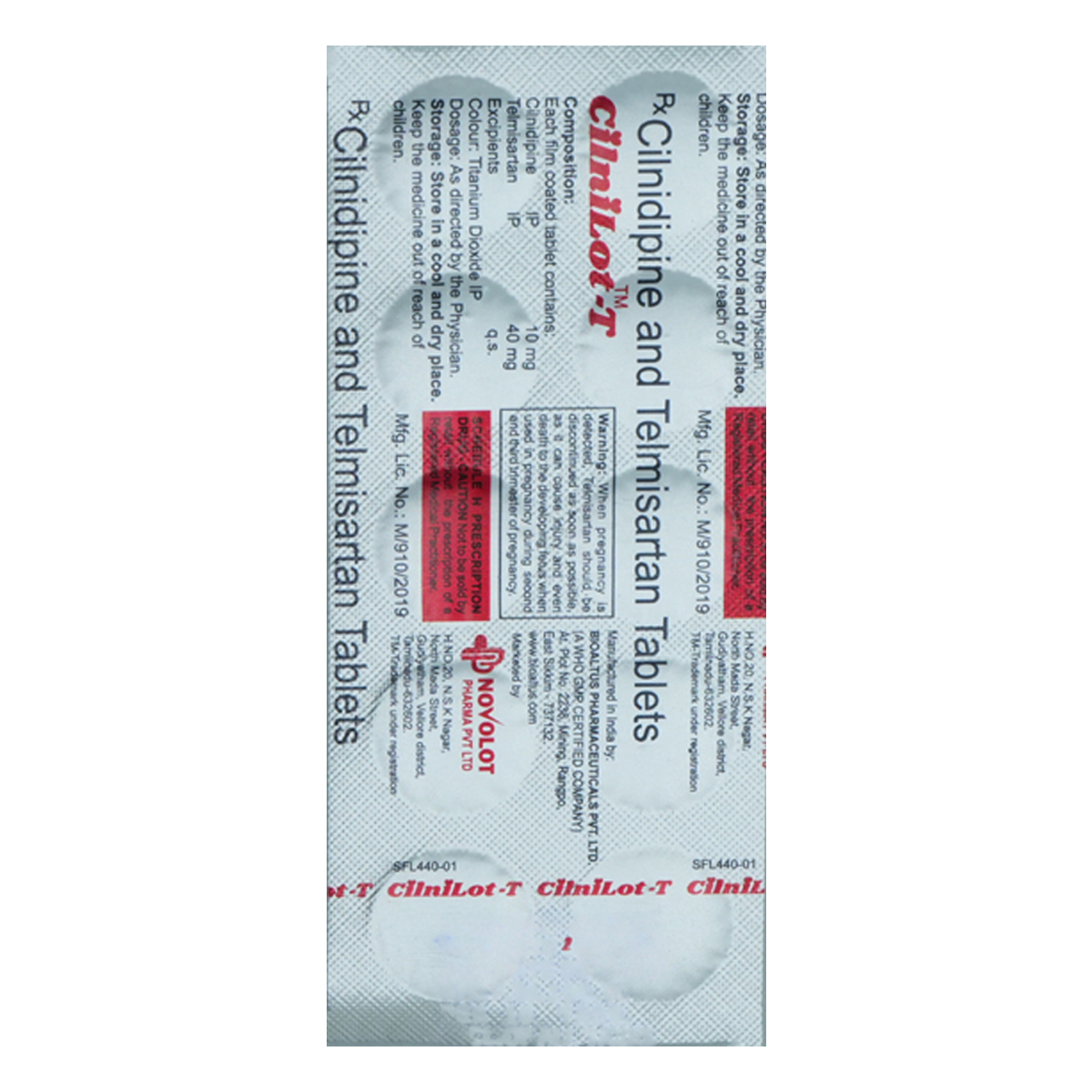 Cilnilot-T Tablet 10's, Pack of 10 TABLETS Cilnilot-T Tablet 10's, Pack of 10 TABLETS