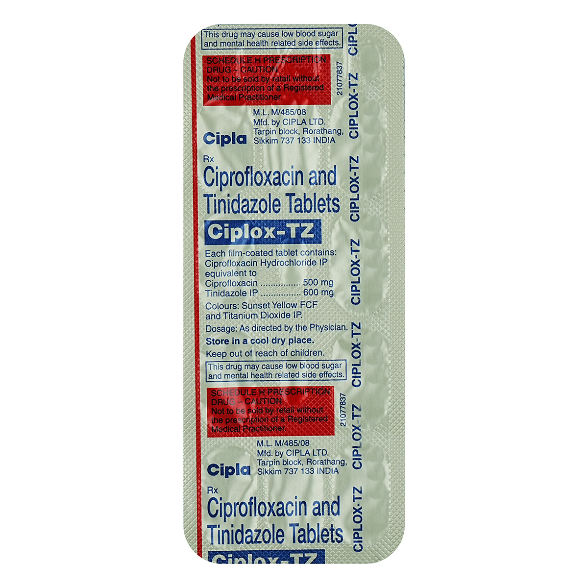 Ciplox-TZ Tablet 10's, Pack of 10 TABLETS Ciplox-TZ Tablet 10's, Pack of 10 TABLETS